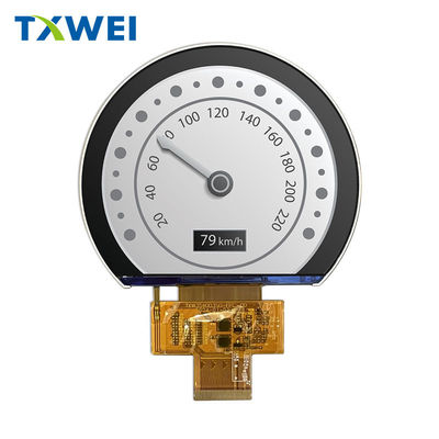 سفارشی 3.54-اینچ 640 * 800 دایره ای روشنایی بالا دو چرخ خودرو صفحه ابزار صفحه نمایش LCD TFT