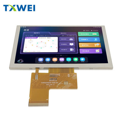ماژول نمایش LCD 5 اینچی IPS TFT 800 * 480 رزولوشن RGB 24 رابط با ST7262