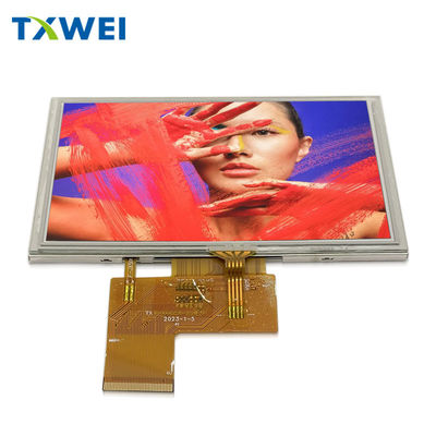 روشنایی بالا 550 نیت پانل LCD IPS 800x480 صفحه نمایش LCD TFT 5 اینچی