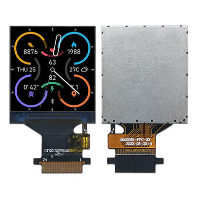 1صفحه نمایش LCD هوشمند پوشیدنی.3 اینچ مربع صفحه نمایش LCD IPS TFT
