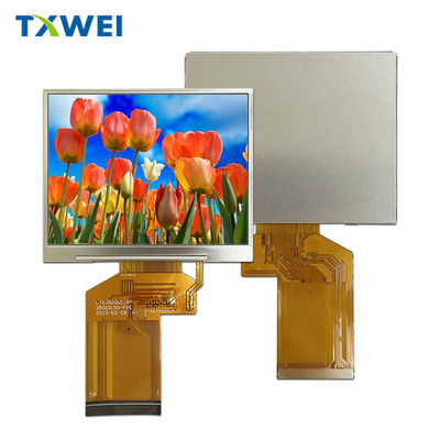 صفحه نمایش LCD شفاف 3 اینچ 1400cd / m2 روشنایی با رابط RGB 30 تا 80 درجه سانتیگراد دمای ذخیره