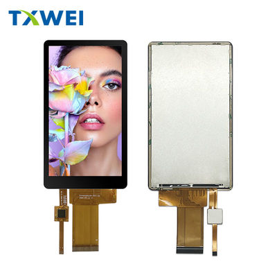 4صفحه نمایش LCD RGB 5 اینچی با زاویه مشاهده کامل و لمس ظرفیت 40 پین برای صفحه نمایش عمودی و افقی
