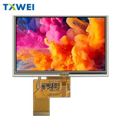 5-اینچ کنترل صنعتی خودرو نصب صفحه لمسی ظرفیت RGB رابط 800x480 رزولوشن