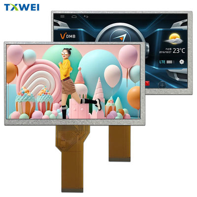 7 اینچ آی پی اس TFT LCD 800*480 پیکسل 262K نمایشگر کامل رنگی RGB 24 بیت رابط