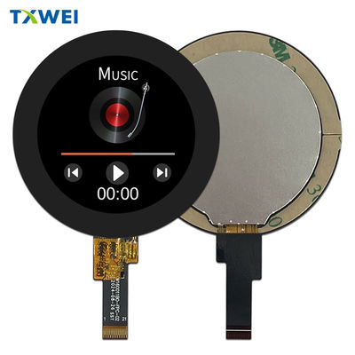 1.6 اینچ IPS با وضوح بالا دستگاه خانگی هوشمند کوچک صفحه نمایش LCD دایره ای رابط MIPI / RGB / QSPI