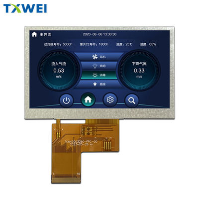 4.3 اینچ 480*272 صفحه نمایش پزشکی صنعتی صفحه نمایش LCD رابط RGB