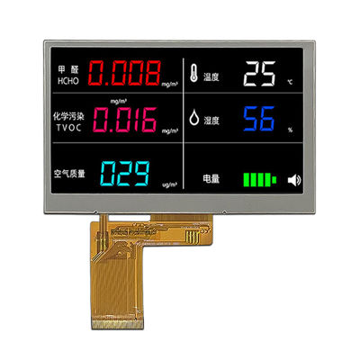 صفحه نمایش LCD 4.3 اینچ IPS tft 480xRGBx272 رزولوشن رابط RGB ST7283 درایور IC