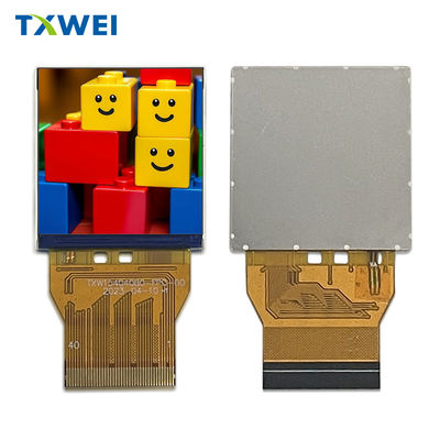 1.54 اینچ 320 * 320 تلسکوپ مربع ساعت صفحه نمایش LCD با 60mA جریان روشنایی و رابط RGB 18 بیتی